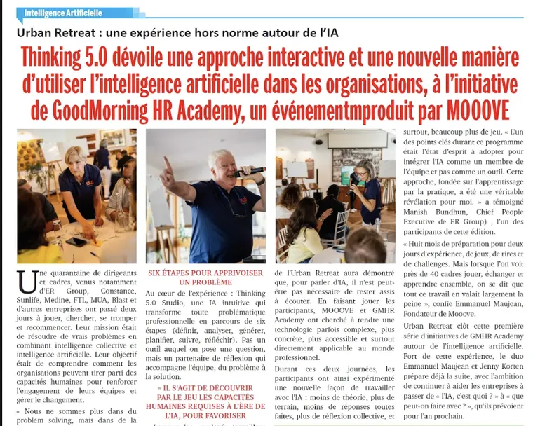 Coupure de presse : Urban Retreat : une expérience hors norme autour de l'IA